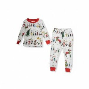 Pottery Barn Kids Dr Seuss The Grinch Christmas Pajamas Set 2T Toddler
